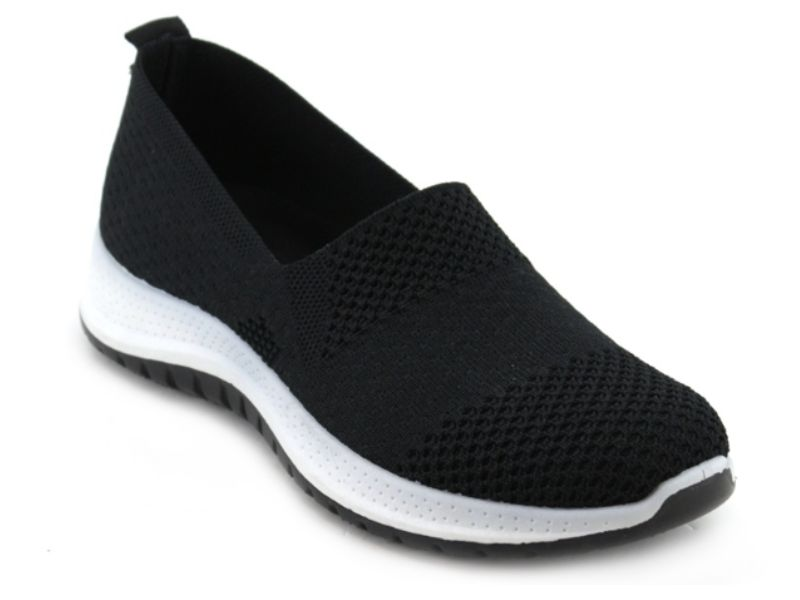 BATA Women Black Slip-On Walking Shoes